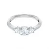 Γυναικεία Δαχτυλίδια Swarovski - Δαχτυλίδι ATTRACT TRILOGY ασημί