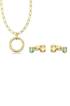 Γυναικεία Κολιέ Σκουλαρίκια Swarovski πράσινο -Swarovski Sales Store unnamed file 1675