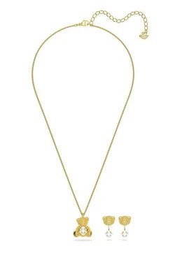 Γυναικεία Σετ Κολιέ και σκουλαρίκια Swarovski χρυσαφί -Swarovski Sales Store unnamed file 1886