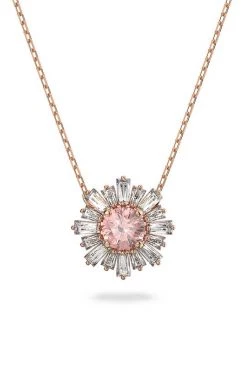 Γυναικεία Κολιέ Swarovski βρώμικο ροζ